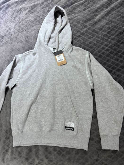 Supreme The North Face Convertible Hooded Sweatshirt Heather Grey