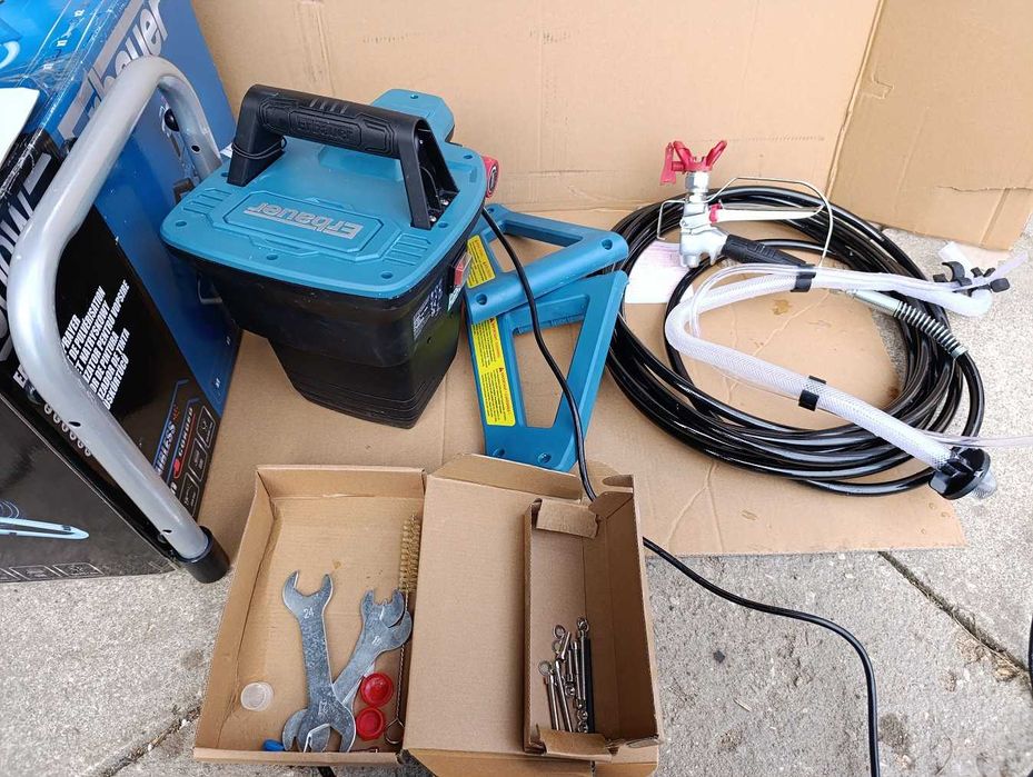 Agregat malarski Erbauer EAPS600 pistolet do malowania 600W JAK NOWY