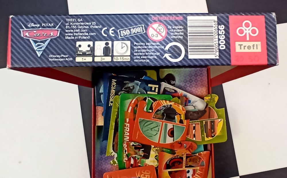 Puzzle układanka Auta Cars 2 aż 12 bohaterów Zygzak McQueen Złomek