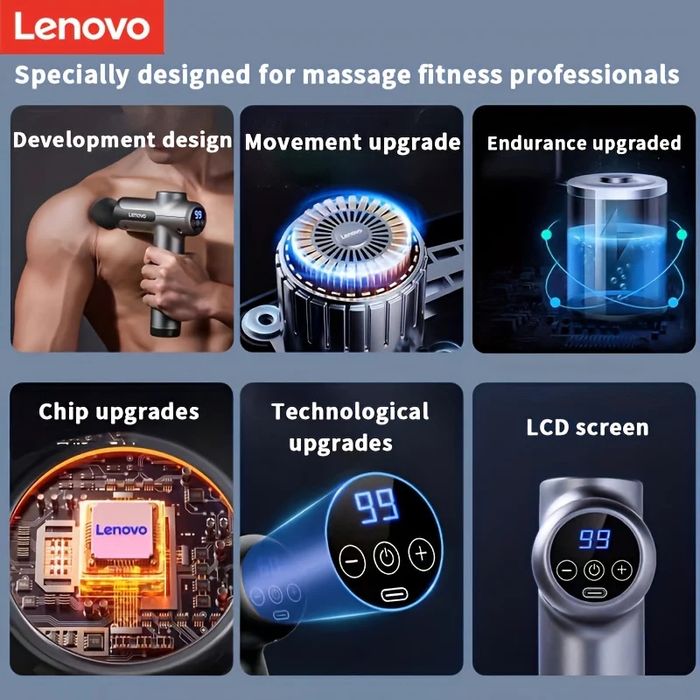 Масажний пістолет Lenovo Massage Gun /Масажер