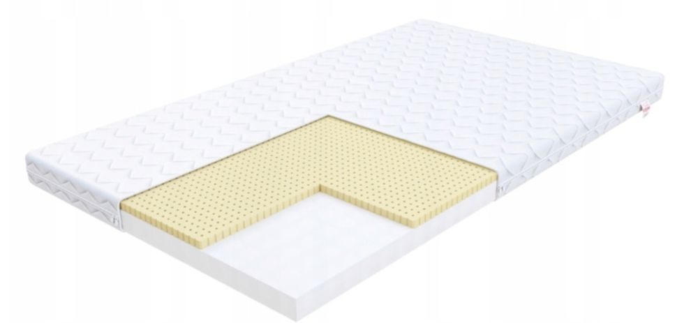 Materac piankowy + lateks fdm baby 70x120 ochraniacz przescieradlła