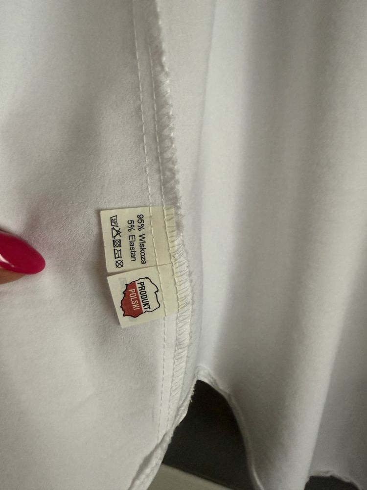 Biała długa damska koszula