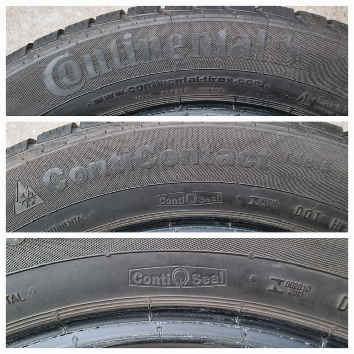 Opona używana 1szt. 215/55/17 Continental ContiContact TS815 ContiSeal