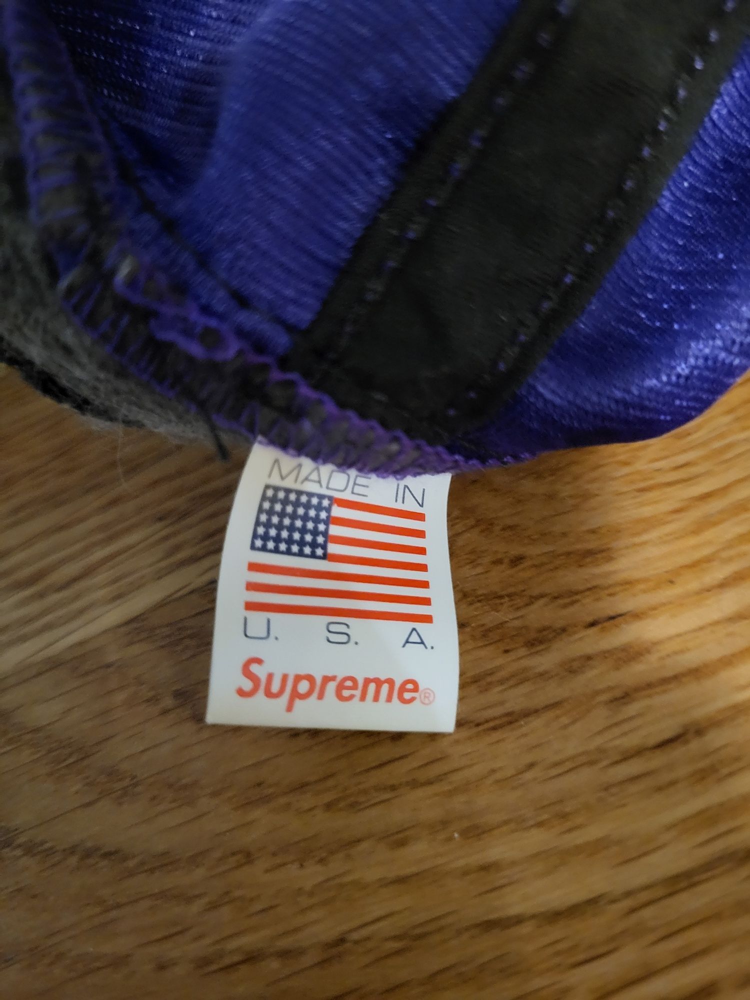 Supreme czapka z daszkiem bejsbolówka fioletowa