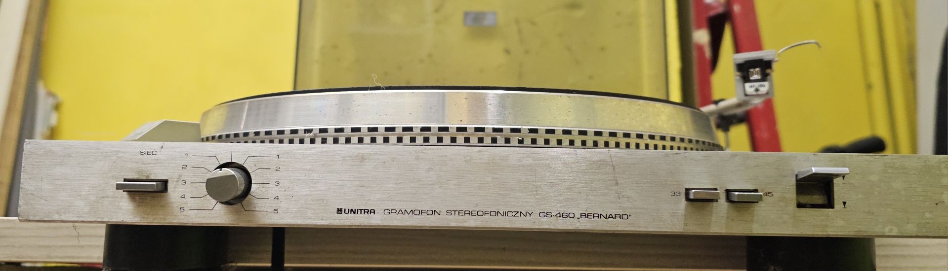 Gramofon GS-460 "Bernard" stereofoniczny RETRO nowa igła Unitra