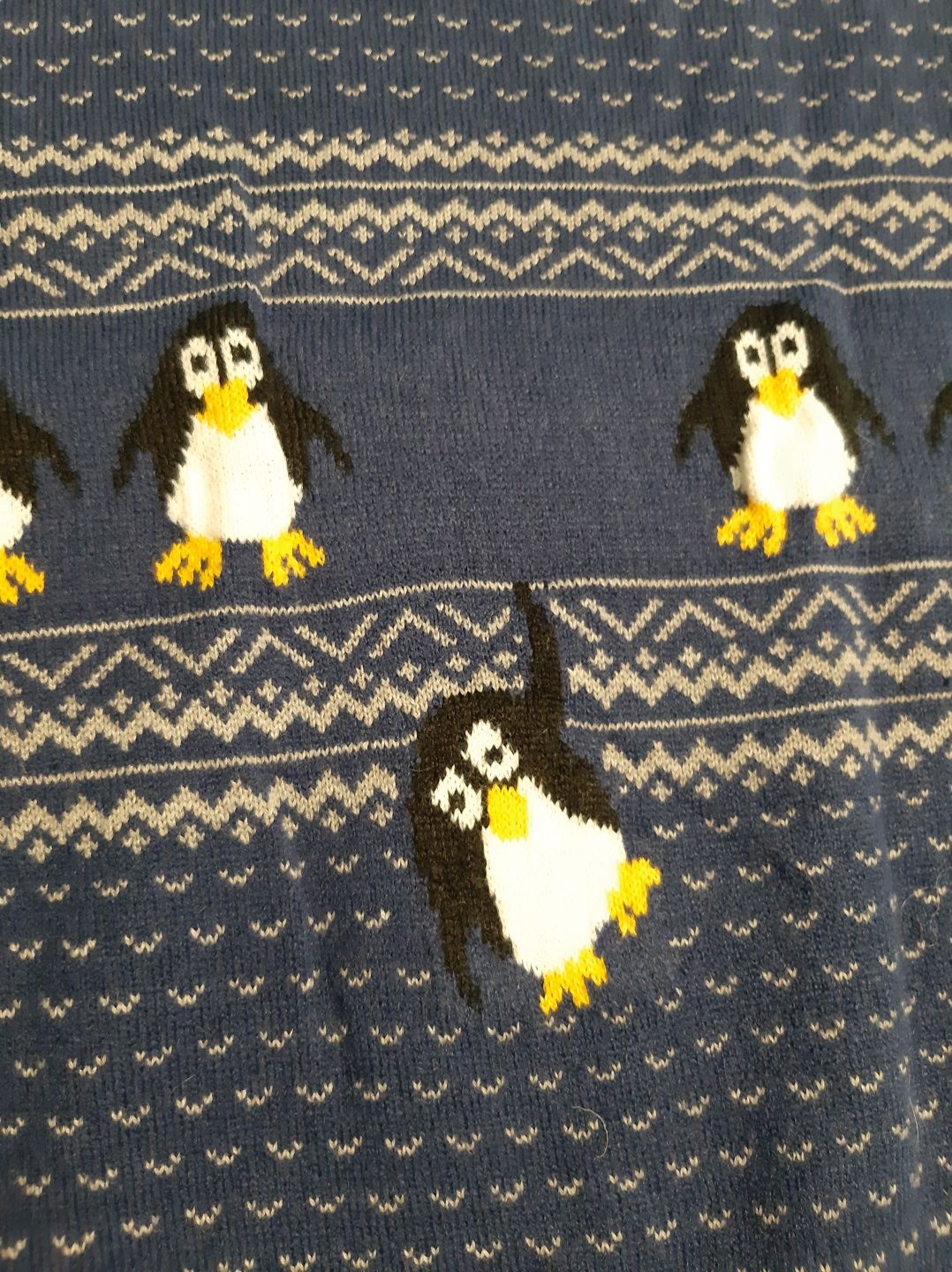 Sweter dla informatyka :-) w pingwiny, pingwinki Linux L M&S