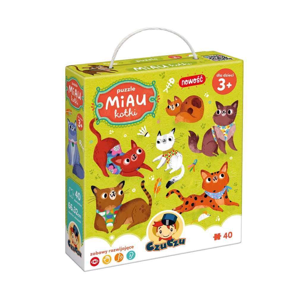 Czuczu puzzle 40el. MIAU KOTKI 3+