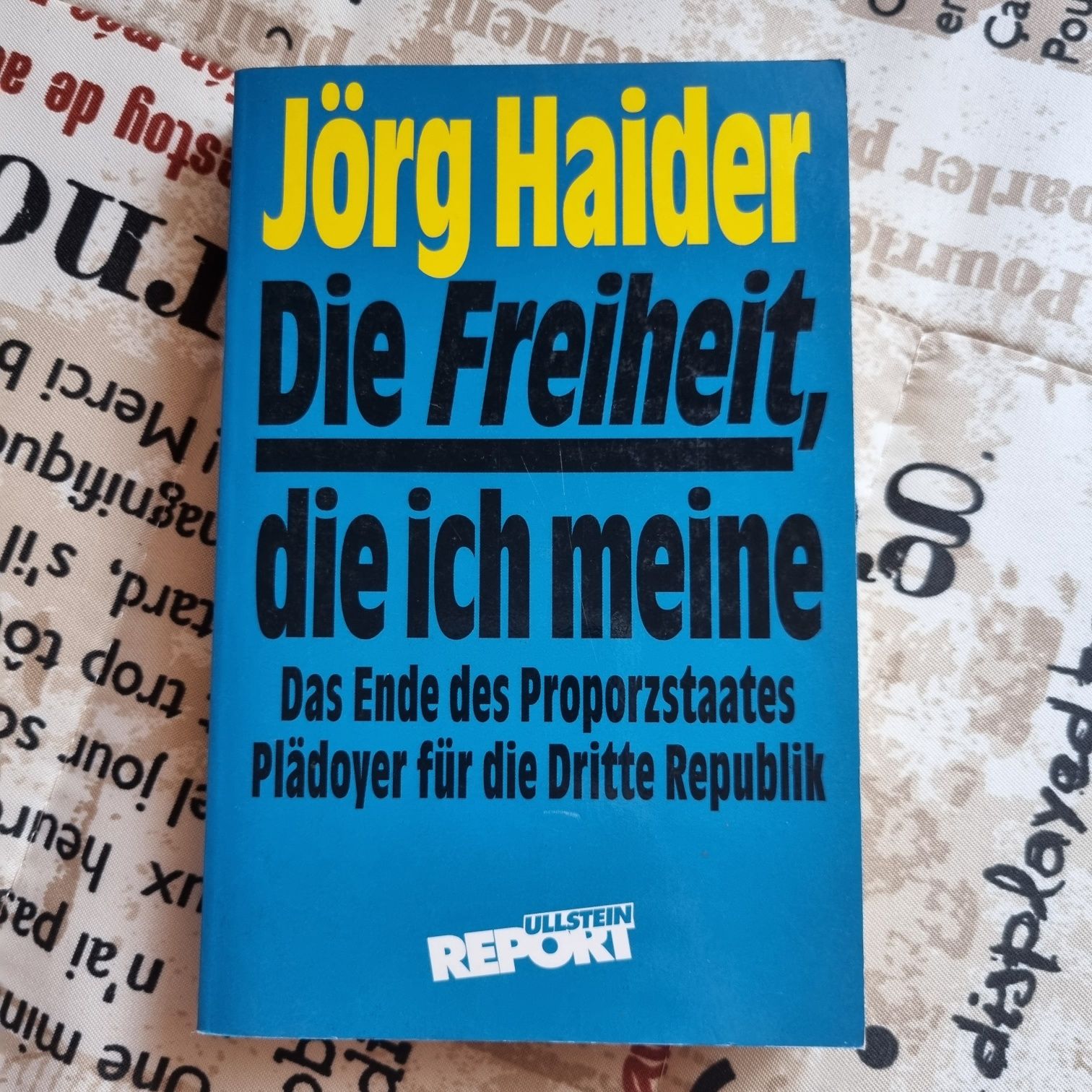 Немецкая Йорг Хайдера Jorg Haider Die Freiheit die ich me дитячі книги