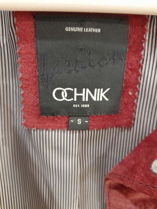 Ochnik kurtka z naturalnej skóry zamszowej rozmiar S,36