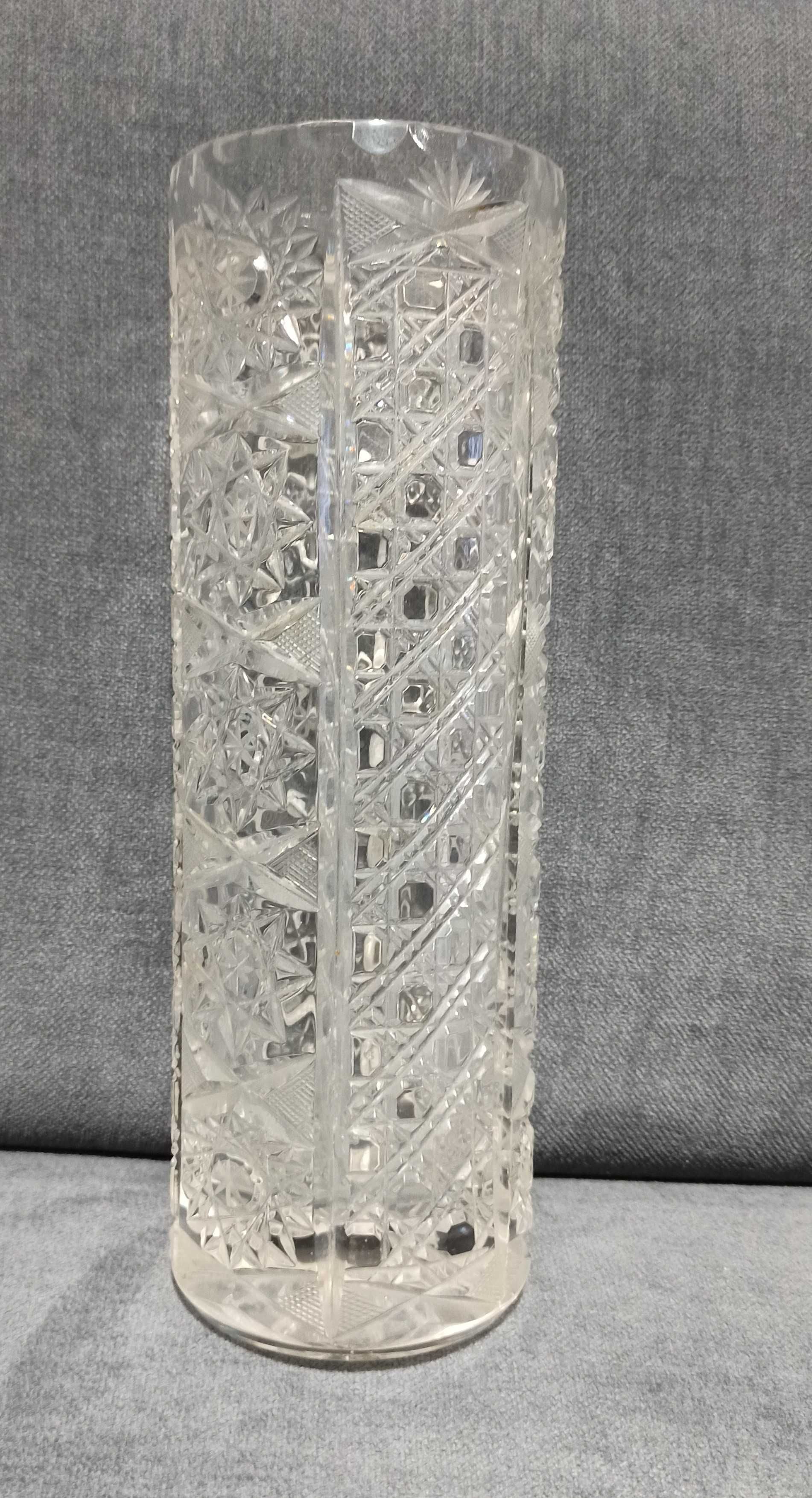Kryształowy wazon 8,5x25 cm