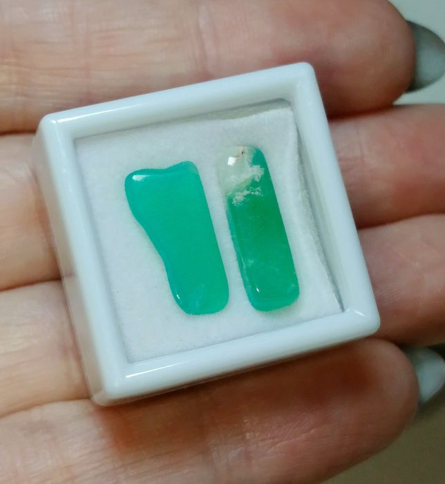 Chryzopraz Australia szlachetny kamień minerał