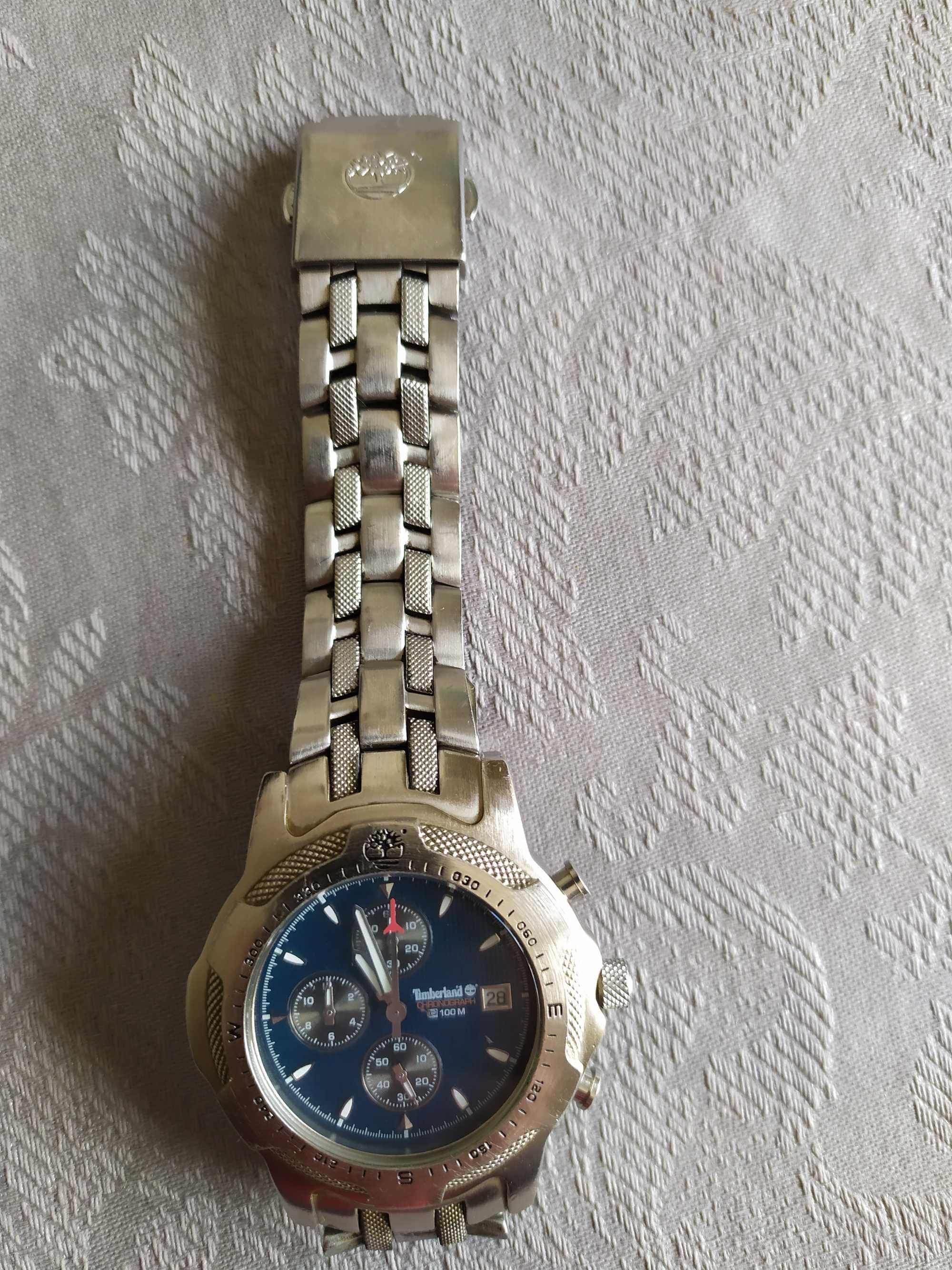 Relógio Timberland, bracelete metálica, usado mas em bom estado