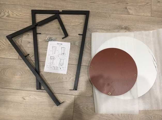 Mesa de Canto de Armazenamento Versátil - Madeira & Metal 40 x 55 cm