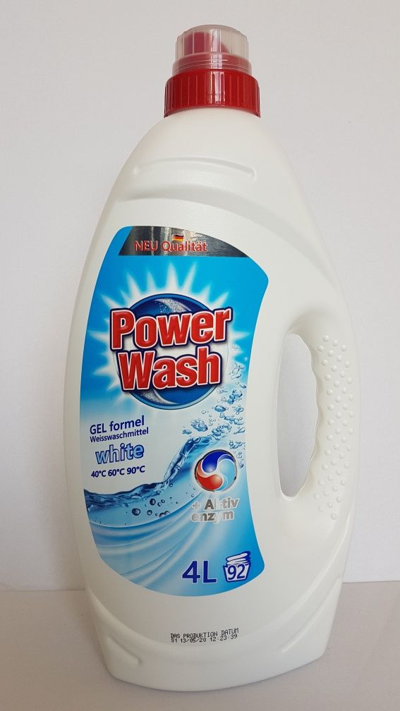 Żel do prania Power Wash 4l. Różne rodzaje.
