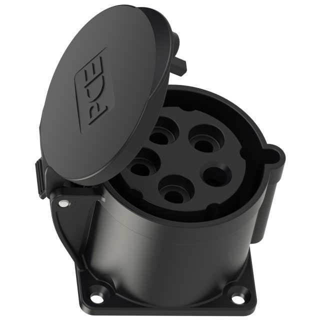 Tomadas Pretas Direitas, PCE, 32A, 5P, (PC3257 E PC6257)