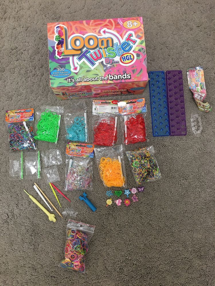 Loom bands zestaw 2700 gumek plus akcesoria