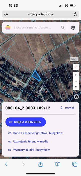 Działka budowlana w Łośnie