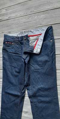 Thor Steinar spodnie jeansowe jeansy męskie proste granatowe M L 34/32
