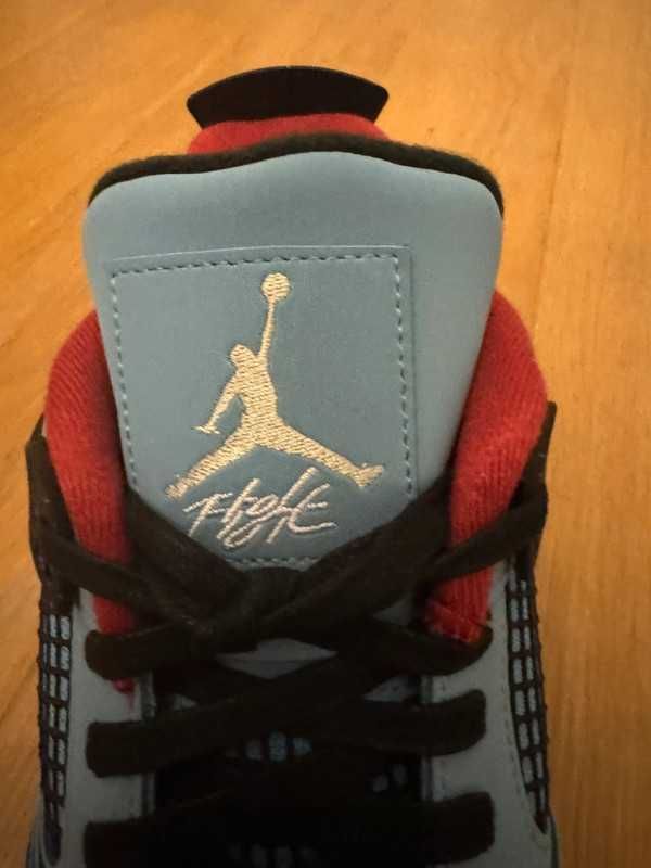Nowość*NowyJordan4NikeAir4 NiebieskiUnisexTrampki 42