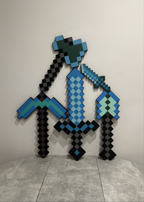 Меч та Кирка. Набір зброї Майнкрафт / Minecraft