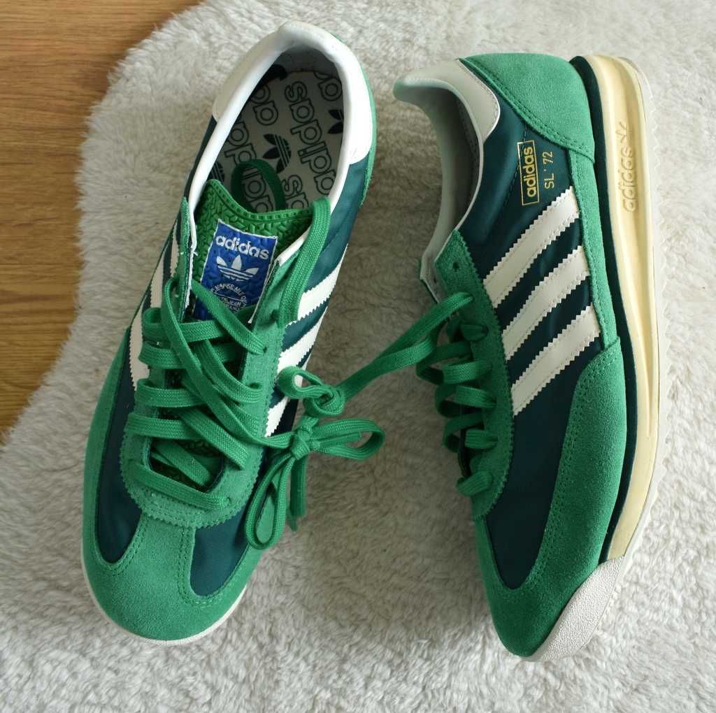 adidas  SL 72 RS sneakersy zielone 44 2/3 buty męskie zamsz