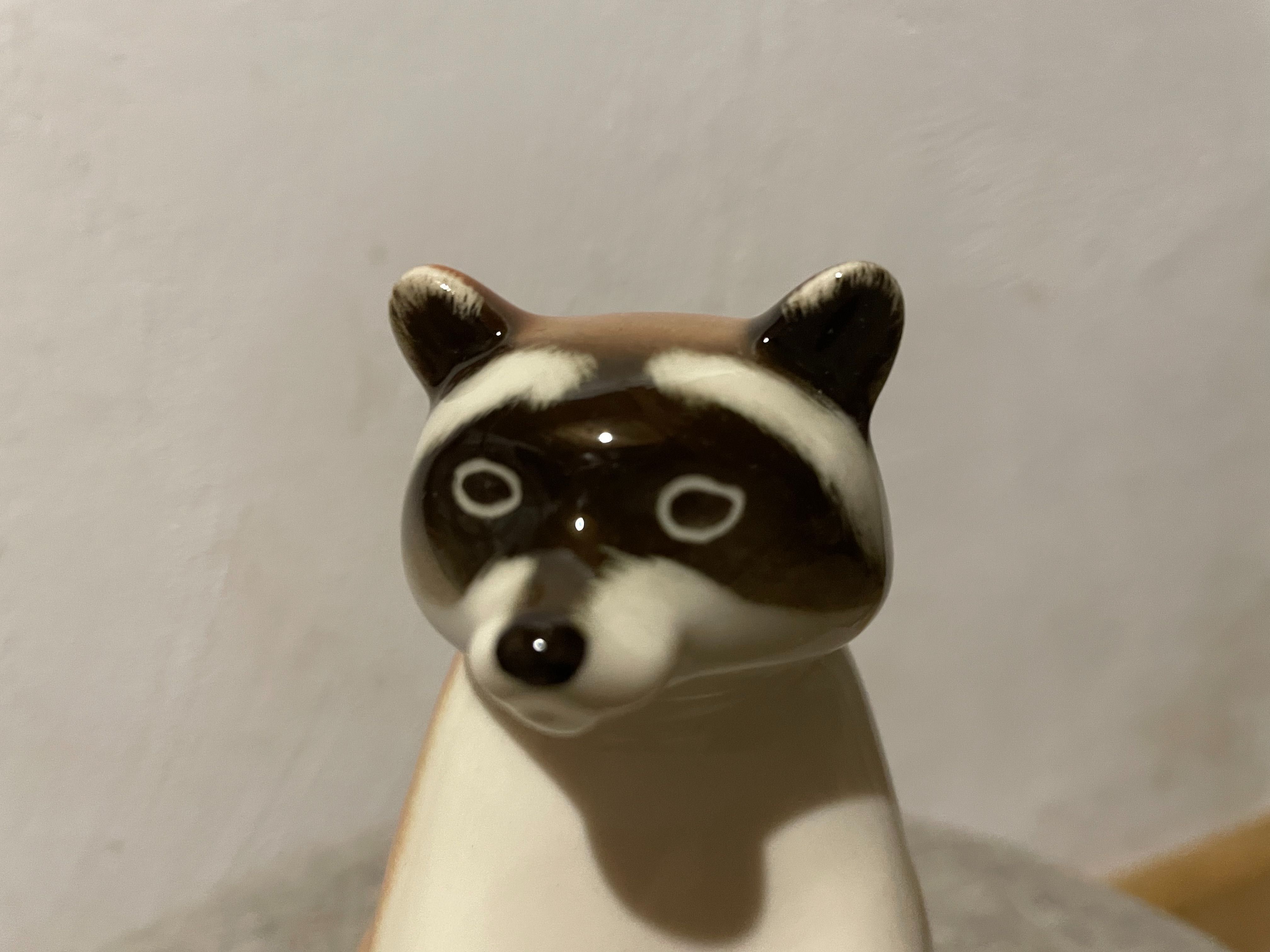 Szop panda jenot z wytwórni lomonosow porcelanowa figurka porcelana
