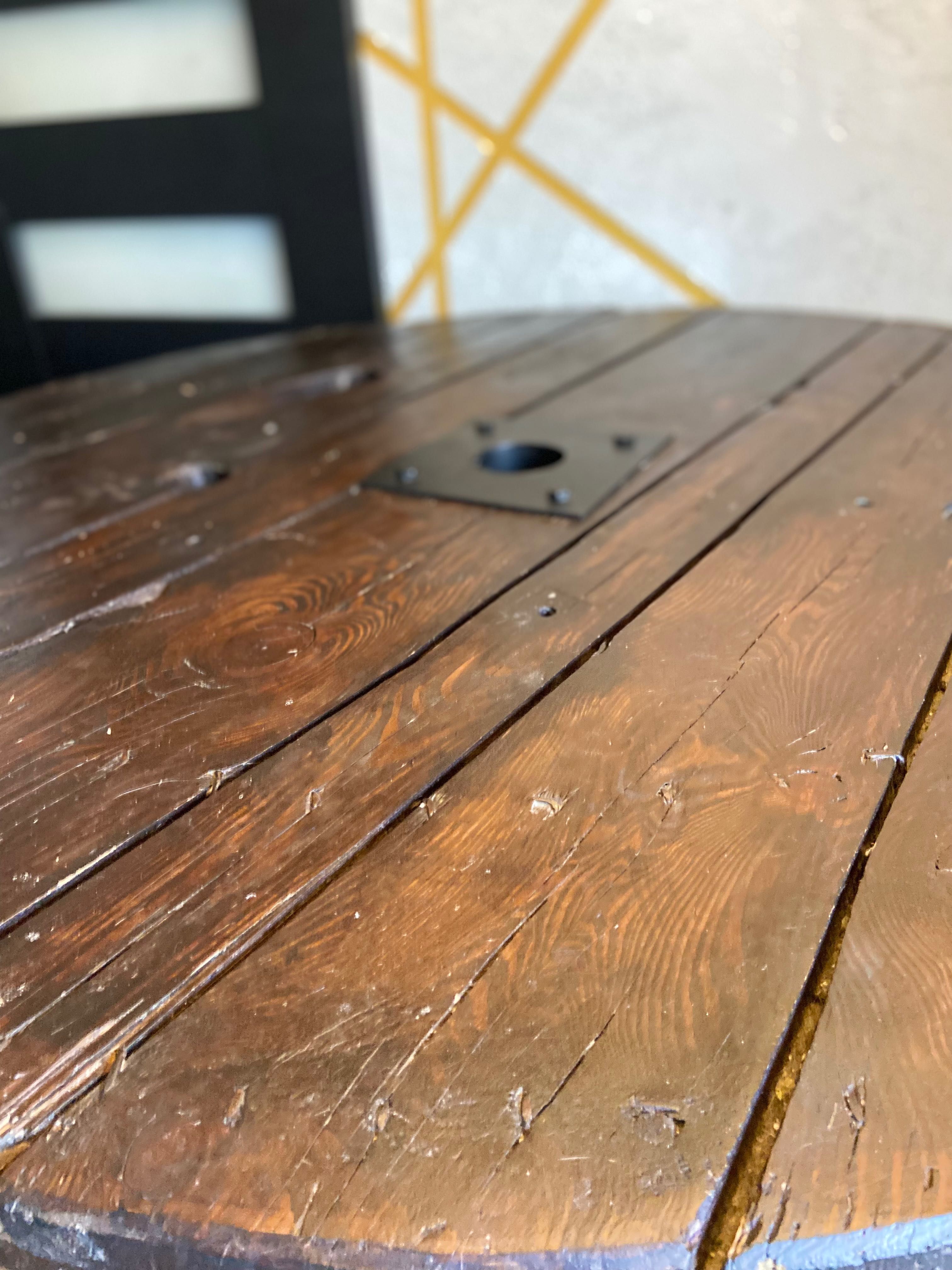 Stół Drewniany Stół ze szpuli Loft DUŻY