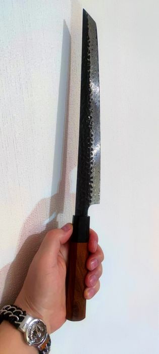 Японський ніж дамаск ручної роботи,для суші,сашимі,янагіба,філе/суши.
