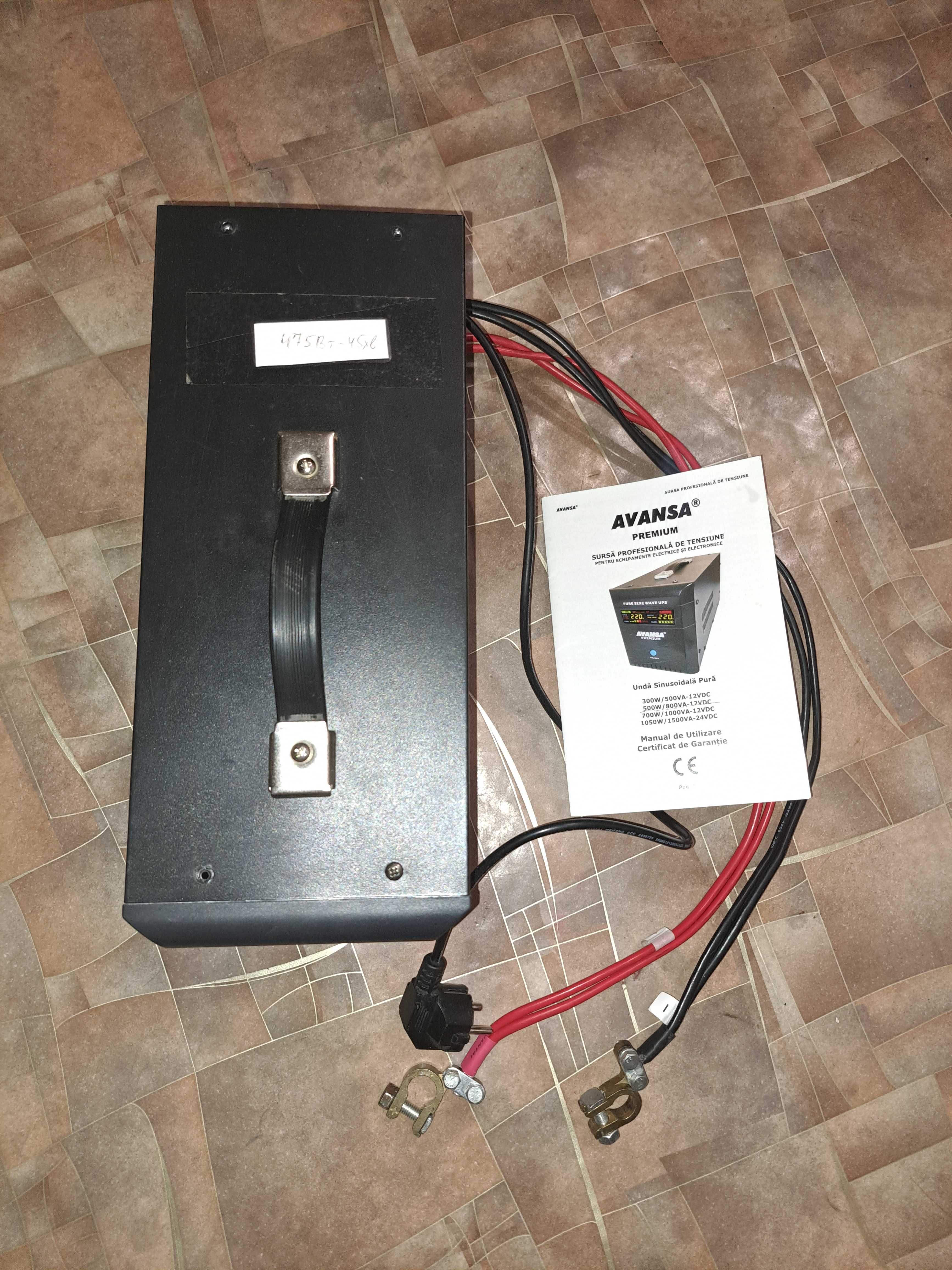 Джерело безперебійного живлення (ДБЖ) Avansa UPS 500W-800VA 12v