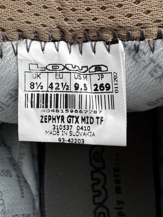 Тактичні черевики Lowa zephyr