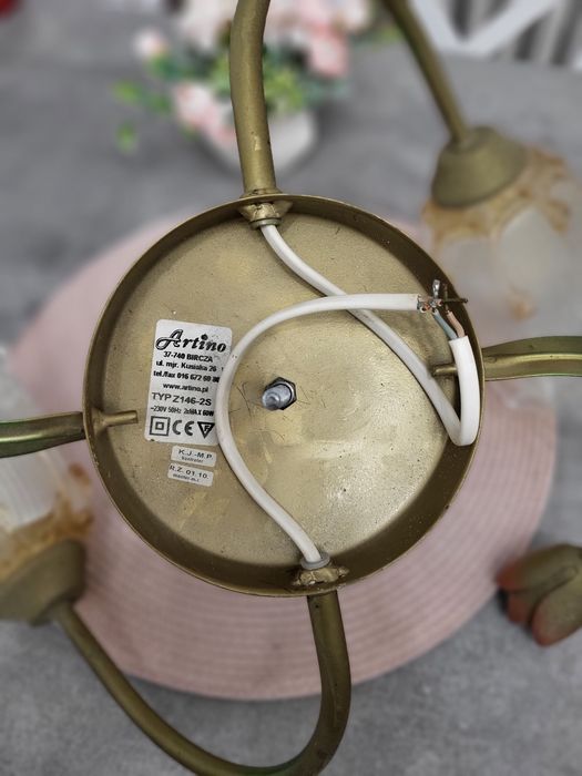 Lampa sufitowa podwójna żyrandol Artino kwiaty