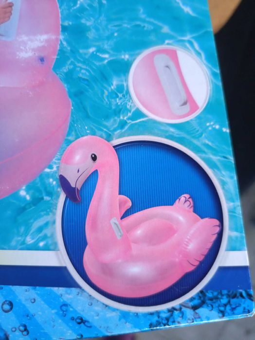 nowy materac do plywania FLAMING wyspa do plywania