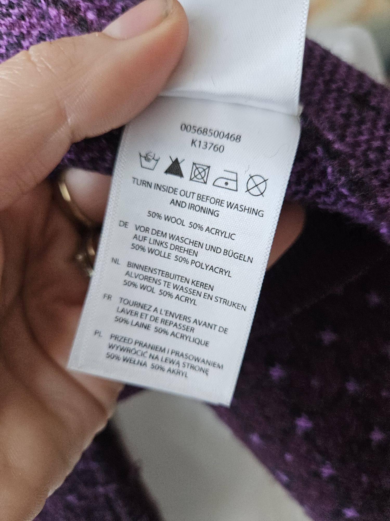 Kardigan damski wełniany wzory wełniany sweter L Christian Berg casual