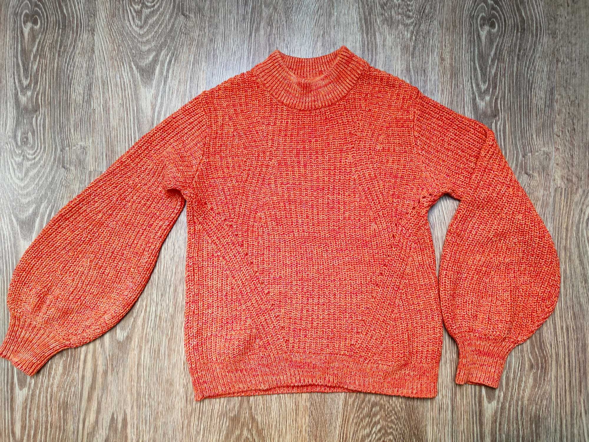 H&M rozmiar XS sweter pomarańczowy