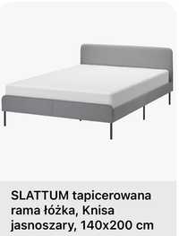 Tapicerowana rama łóżka IKEA SLATTUM