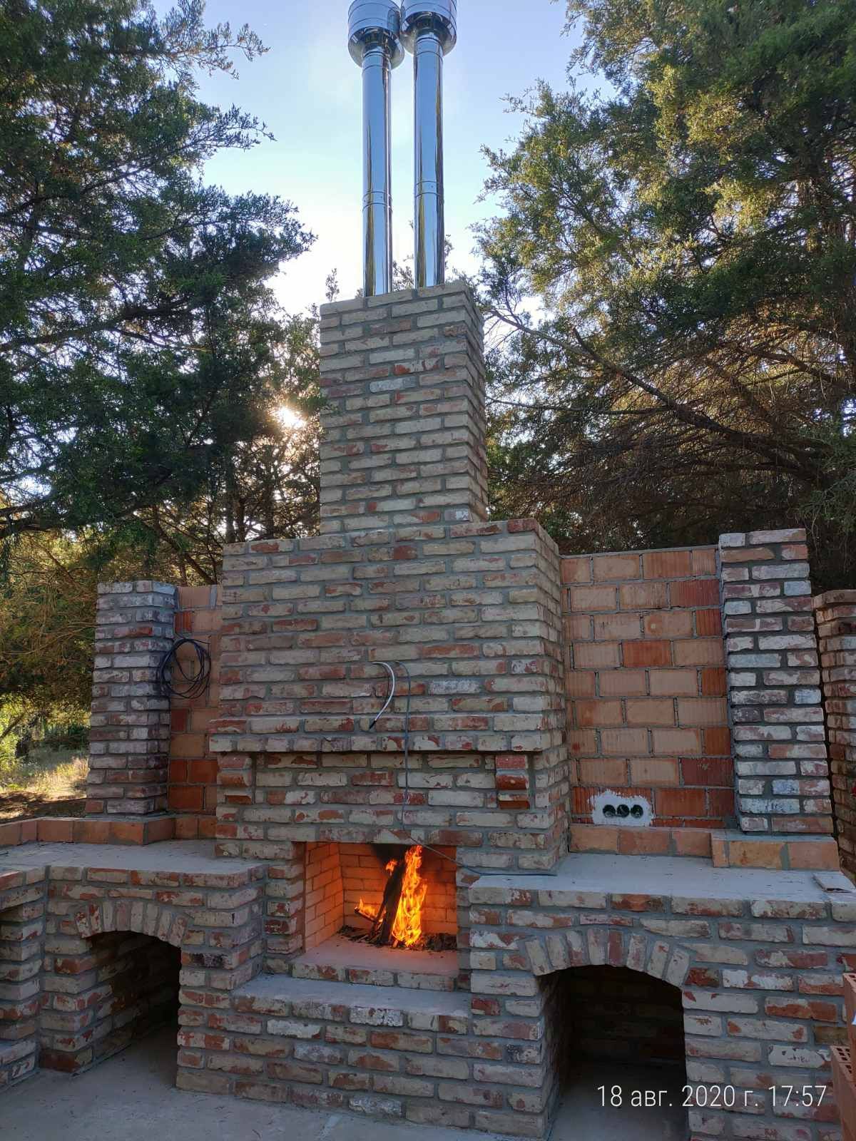 Камины с кирпича ,Каминопечи с кирпича.