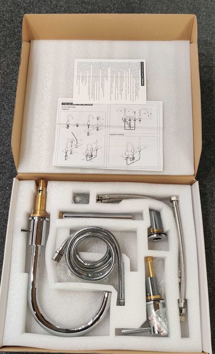 Bateria wannowa 3-otworowa Kohlman ROXIN chrom