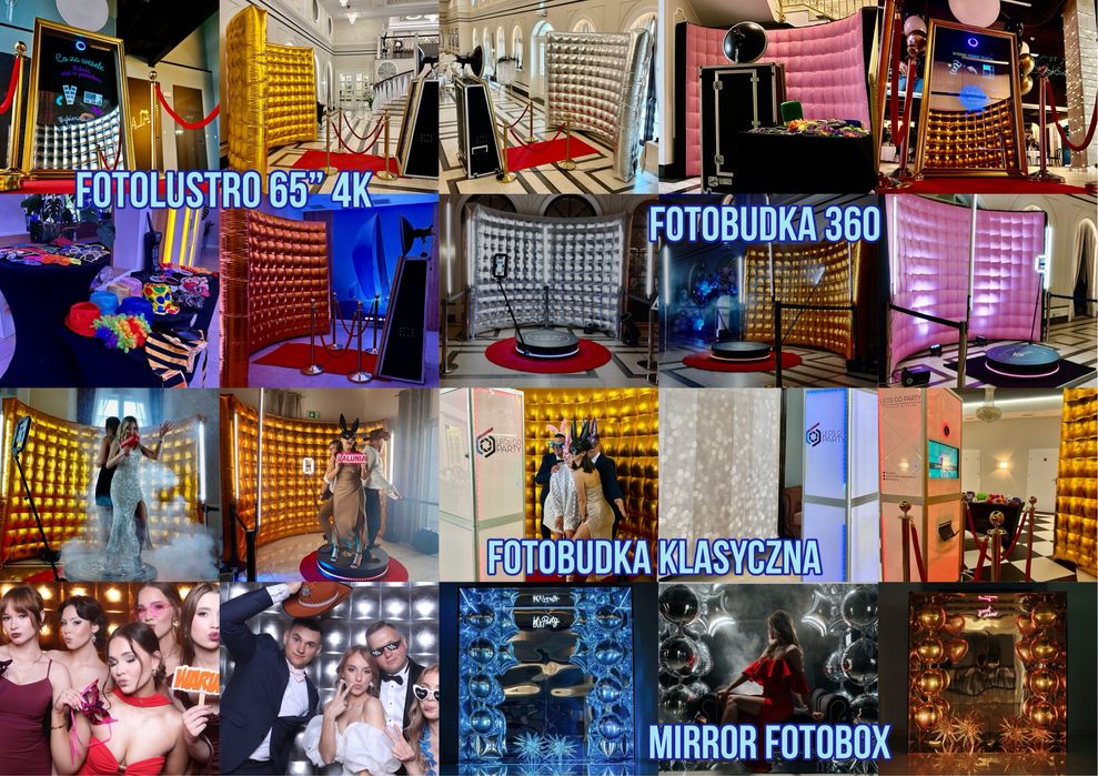 Magiczne Fotolustro 65 cali 4K / fotobudka klasyczna / fotobudka 360