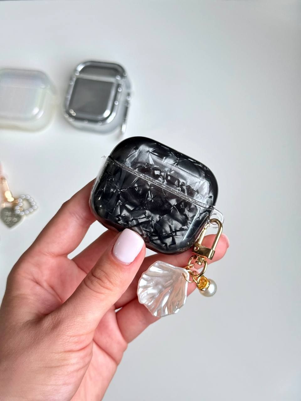 Чохол чехол AirPods аирподс 1 2 3 4 Pro мраморний айфон