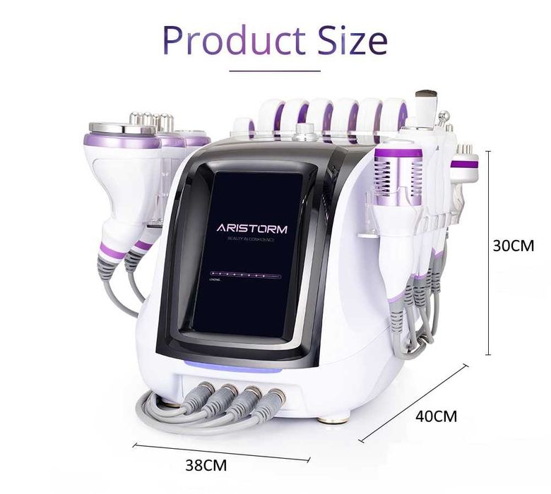 MAQUINA CAVITAÇÃO RADIOFREQUENCIA MULTIFUNÇÕES 10 EM 1 LIPO LASER