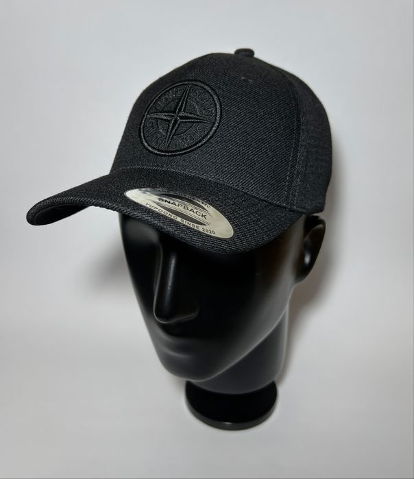 Кепка ston чорна   М-L 57-59