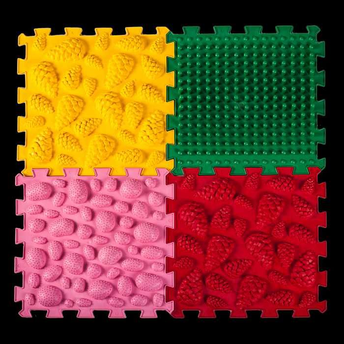 Ортопедичні масажні килимки "Пазли Мікс" Килим масажний для дітей