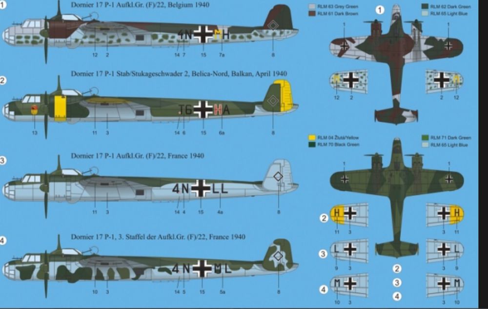 RS MODELS 92108 samolot DO 17 P