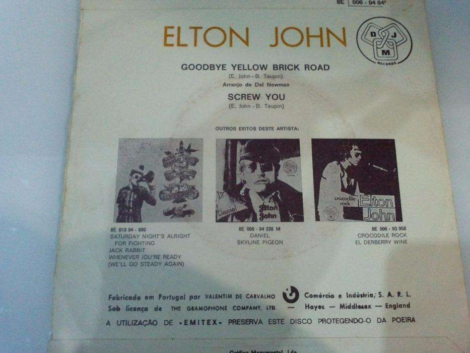 Disco de vinil - Elton Jonh