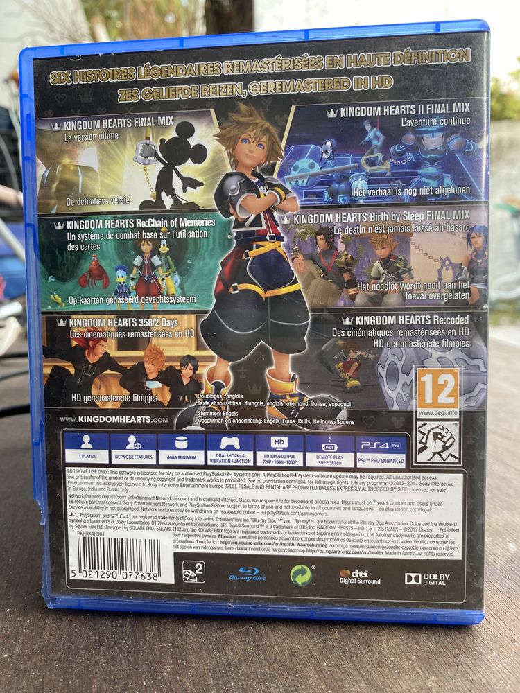 Jogo PS4 - Kingdom Hearts - HD 1.5 + 2.5 ReMIX