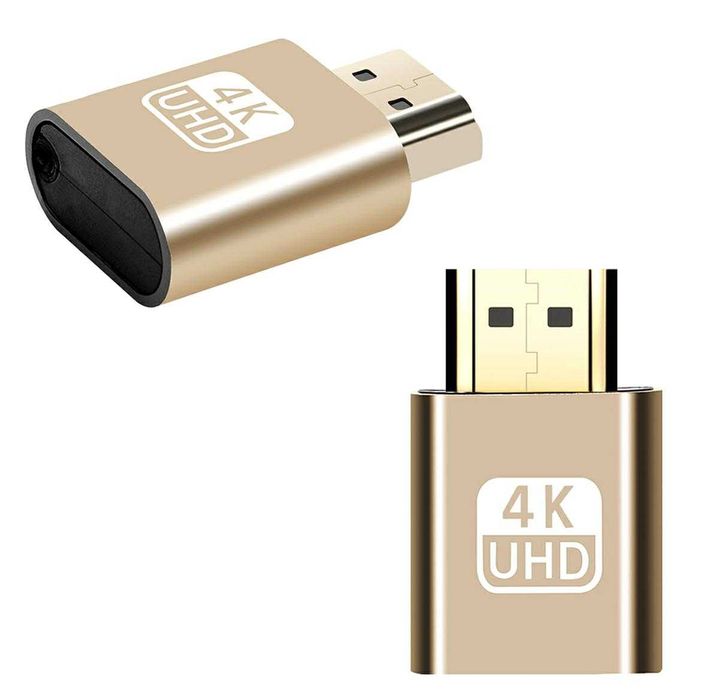 adapter HDMI EMULATOR monitora złoty szybka wysyłka