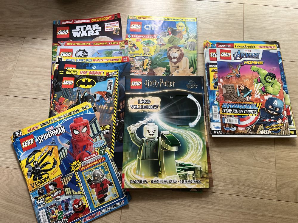 Gazetki Lego Avengers Potter Batman Marvel Jurassic Star Wars komiksy