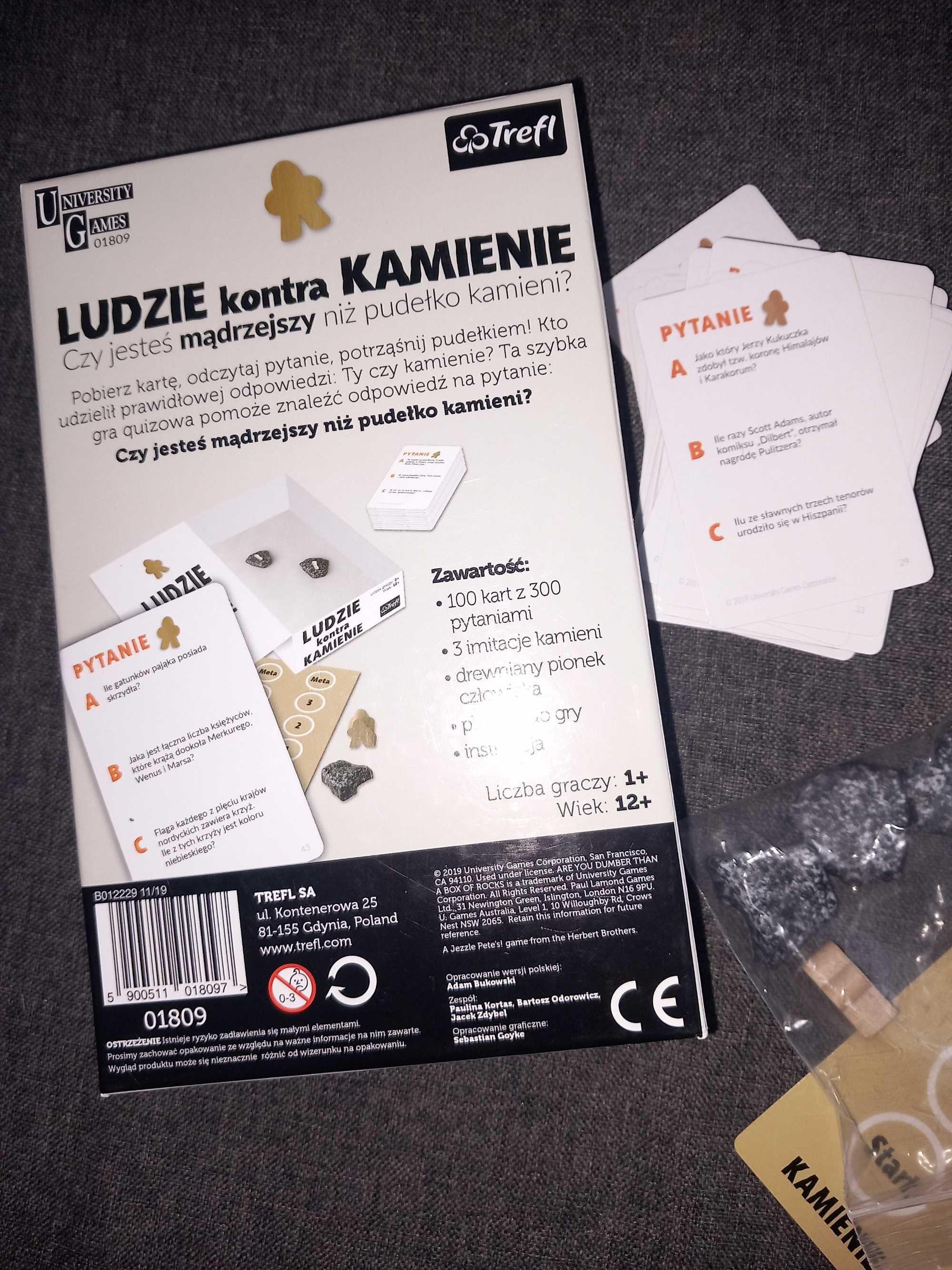 Ludzie kontra kamienie gra edukacyjna dla dzieci