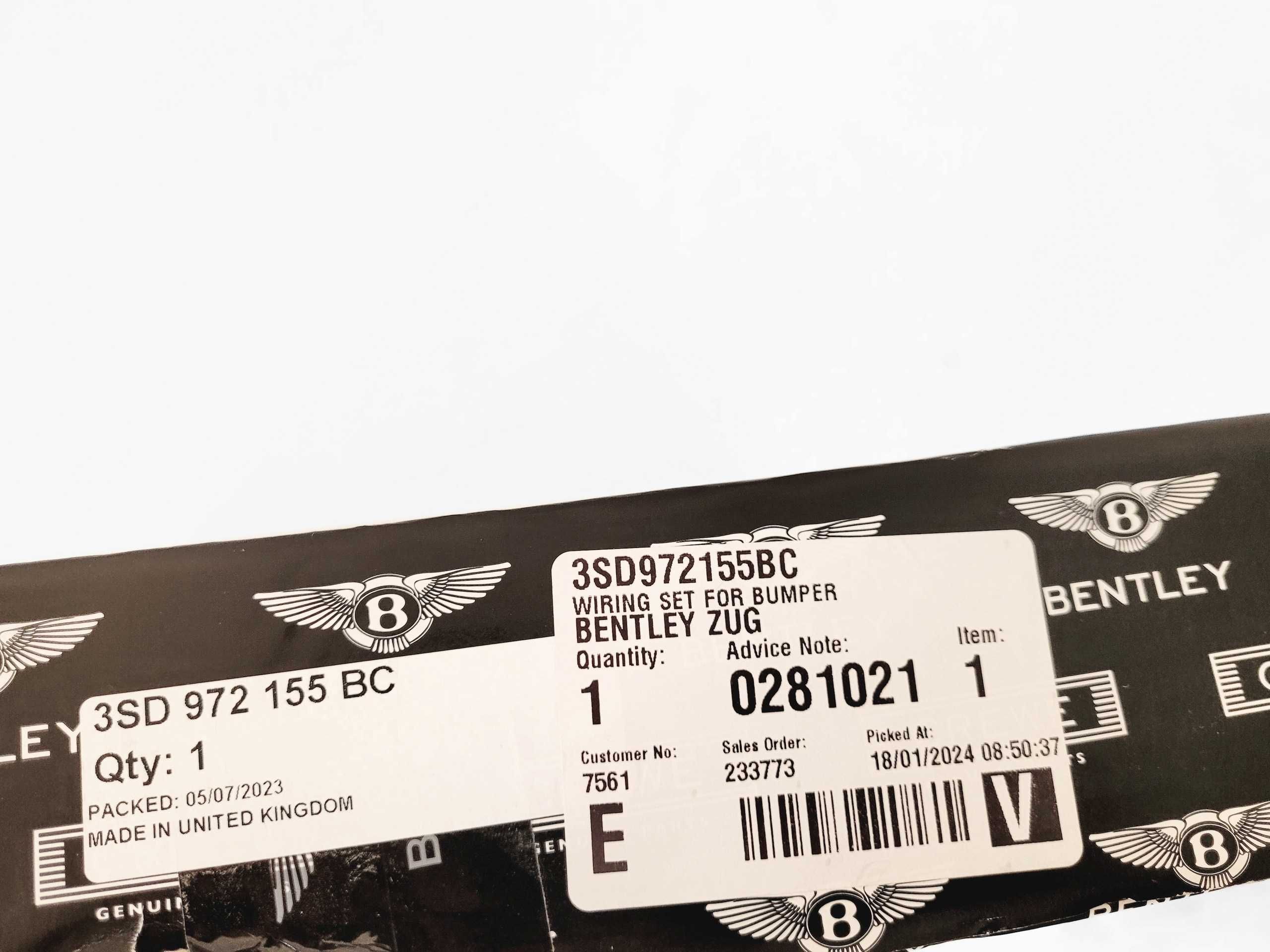 Bentley Continental GT GC 3SD wiązka przedniego zderzaka czujników PDC