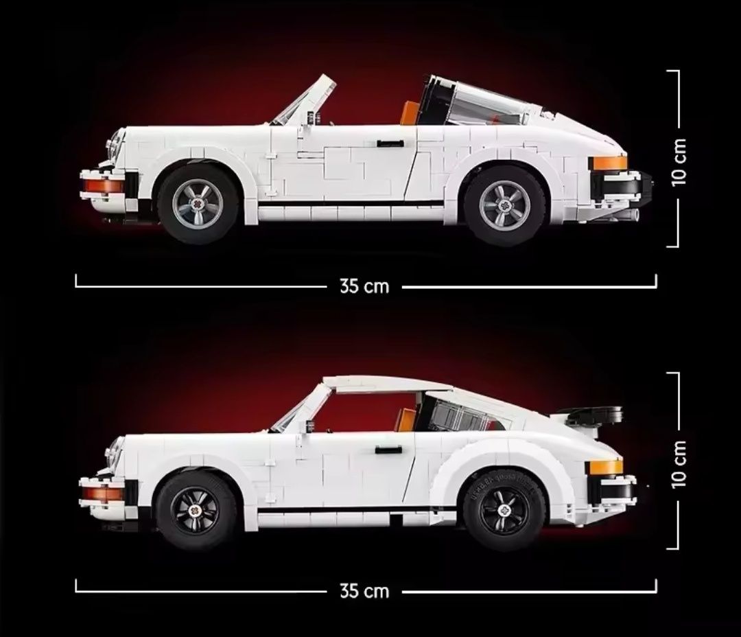 Klocki Porsche 911 na wzór 10295 (Nie Lego)